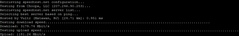 Speedtest Cli